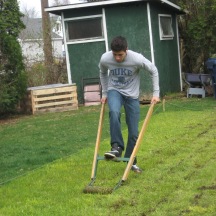 My son Daniel helping out in the garden...he is so handsome lol..... He lives in Santa Barbara now and is at the university pursuing a degree in acting/Directing. He has already been in three films! Go Daniel!